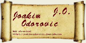 Joakim Odorović vizit kartica